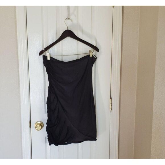 ASOS Curve Womens Dress Black XL Plus Size One Shoulder Cocktail 12 New - Picture 6 of 9